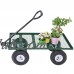 Garden Cart Wood Wagon Uenjoy Outdoor All Terrain Pulling Children 330Ibs Red   